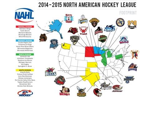 NAHL announces teams, divisional alignment for 2014-15 season