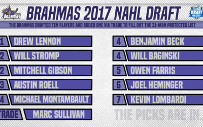 Brahmas Select Ten at the NAHL Draft