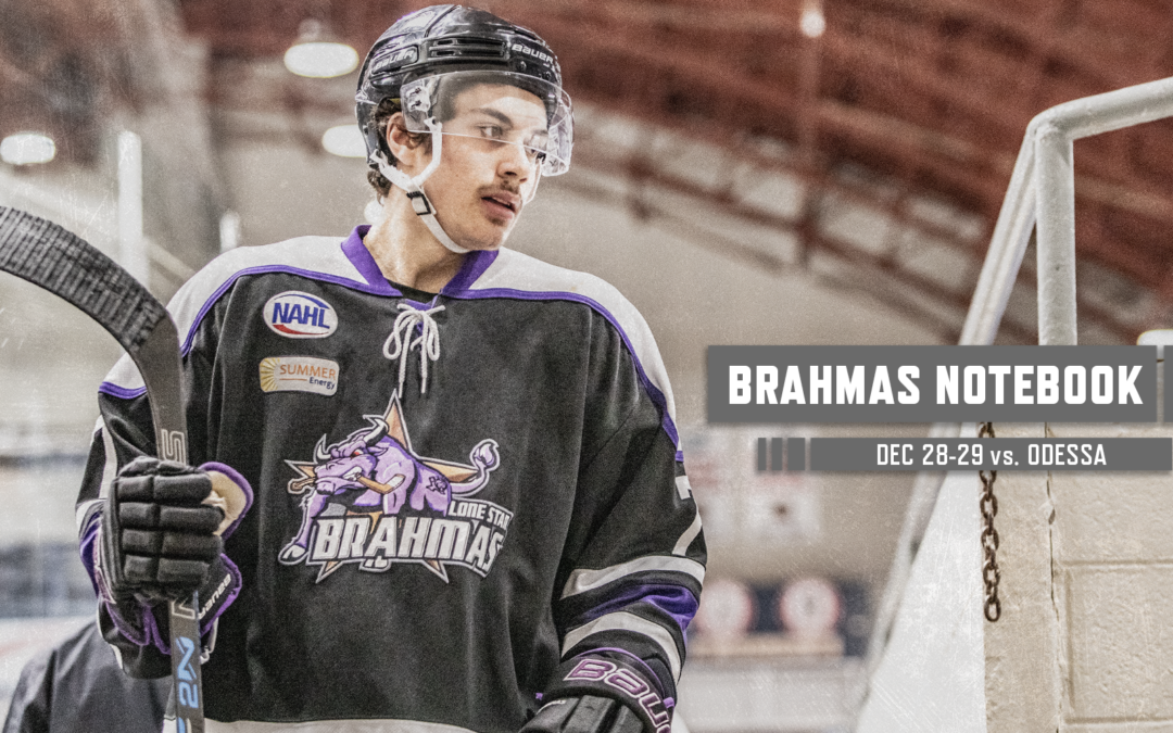 Brahmas Notebook: Dec 28-29 vs. Odessa