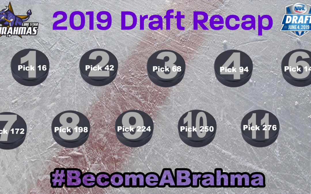 Brahmas select 10 in 2019 NAHL Draft