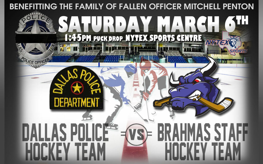Brahmas & Dallas Police to Host Benefit Hockey Game March 6