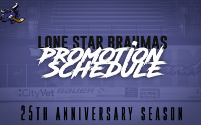 Brahmas announce 25th anniversary season promotion nights