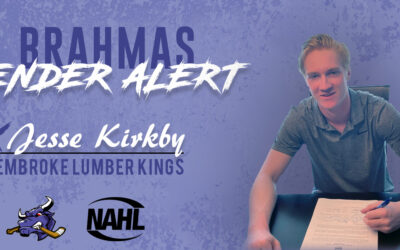 Brahmas tender Jesse Kirkby