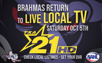 Brahmas Return to LIVE LOCAL TV!